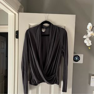 Haute Hippie Grey Top Sz M